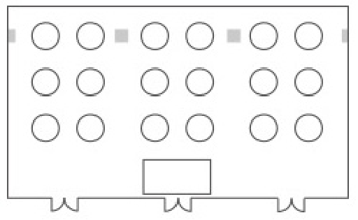 ディナースタイルは180名／ご婚礼、ご宴会などでお使いいただけます